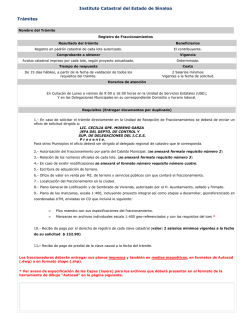 Instituto Catastral del Estado de Sinaloa Tr&aacute;mites