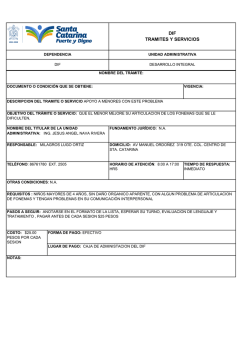 DIF TRAMITES Y SERVICIOS