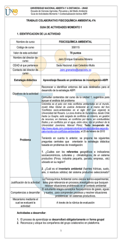 TRABAJO COLABORATIVO FISICOQU&Iacute;MICA AMBIENTAL