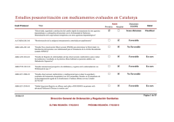 Estudios posautoritzaci&oacute;n con medicamentos