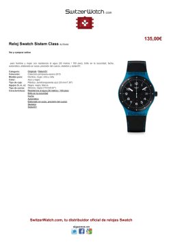 Ficha t&eacute;cnica del producto Swatch Sistem Class