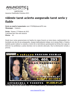 vidente tarot acierto asegurado tarot serio y fiable