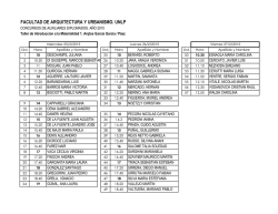 C&aacute;tedra Introducci&oacute;n a la Materialidad 1 - Turnos