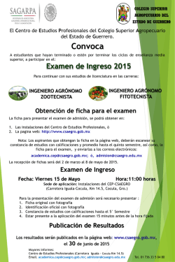 Examen de Ingreso 2015