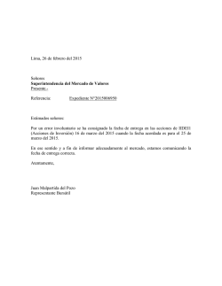 Expediente N&deg;2015006950 E