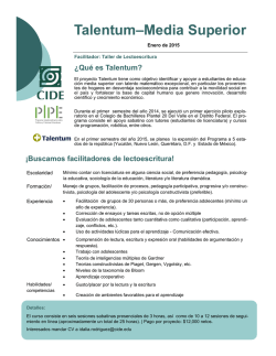 Revisa la convocatoria