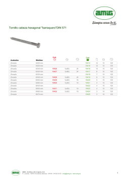 Tornillo cabeza hexagonal