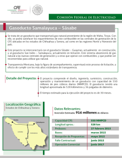 Gasoducto Samalayuca &ndash; S&aacute;sabe