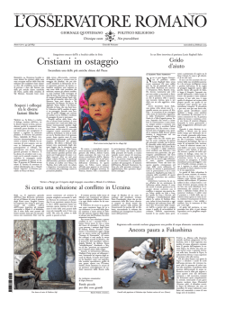 L`OSSERVATORE ROMANO