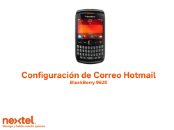 Configurar Correo Hotmail