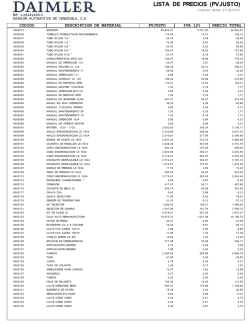 LISTA DE PRECIOS (PVJUSTO)