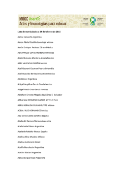 Acceder a listado de matriculados