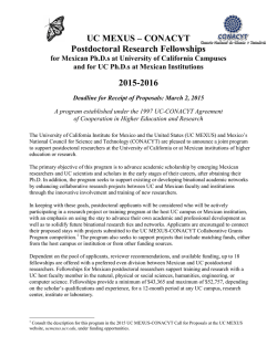 the 2015-16 Call for Proposals