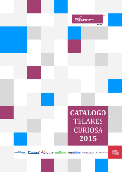 CATALOGO TELARES CURIOSA 2015
