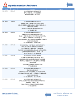 Apartamentos Anticres