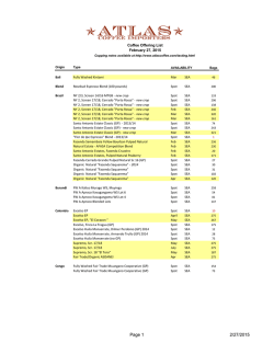 Offer List - 2015.xlsx - Atlas Coffee Importers