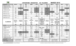 MARZO 2015 - Hip&oacute;dromo Argentino de Palermo