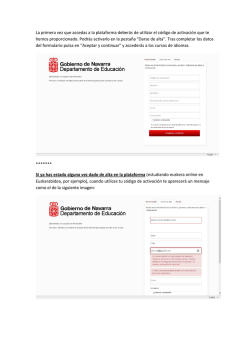 Instrucciones primer acceso