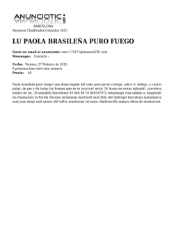 LU PAOLA BRASILE&Ntilde;A PURO FUEGO