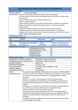 Service Desk Analyst