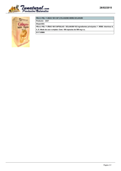 PELO, PIEL Y U&ETH;AS 180 CAP (COLAGENO