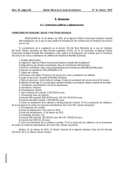 5. Anuncios - Junta de Andaluc&iacute;a