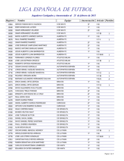 Relaci&oacute;n Semanal de Sanciones