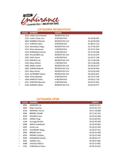 Resultados Recreativos y Open