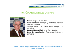 dr. &oacute;scar gonz&aacute;lez campos - Hospital Cl&iacute;nico Universidad de Chile