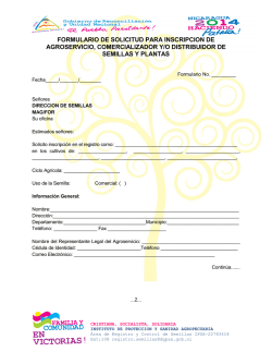 Formulario de Solicitud de Agroservicio