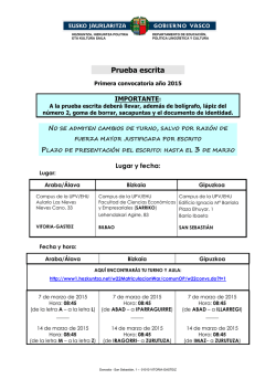 Prueba escrita - Hezkuntza, Hizkuntza Politika eta Kultura Saila