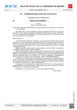 IV. ADMINISTRACI&Oacute;N DE JUSTICIA - Sede Electr&oacute;nica del Boletin