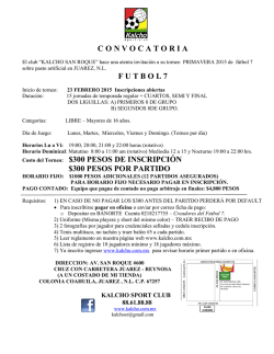 Descargar Convocatoria Kalcho San Roque en pdf