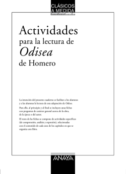 Odisea - Actividades para la lectura