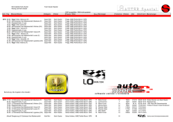 Rennstatistik Karin Sauter Team Sauter Spezial Racing List Karin
