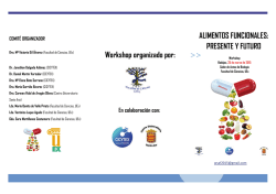 ALIMENTOS FUNCIONALES: PRESENTE Y FUTURO Workshop