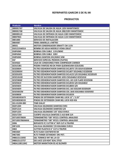 refripartes garcor s de rl mi productos