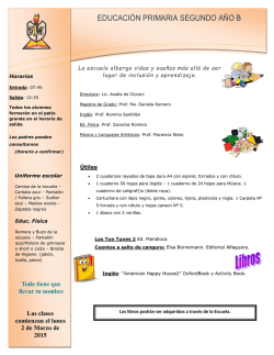 Informativo Segundo B 2015