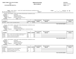 PRESUPUESTOS DEL PLIEGO