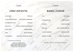 CORO INFANTIL CORO INFANTIL BANDA JUNIOR BANDA JUNIOR