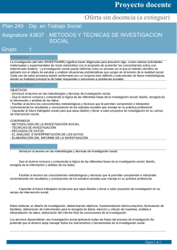 Proyecto docente