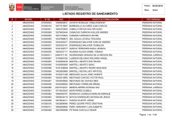 LISTADO REGISTRO DE SANEAMIENTO