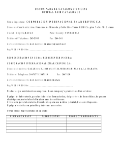 venezuela &ndash; corporaci&oacute;n internacional zmar criving c.a