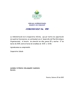 COMUNICADO NO