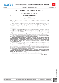 IV. ADMINISTRACI&Oacute;N DE JUSTICIA - Sede Electr&oacute;nica del Boletin