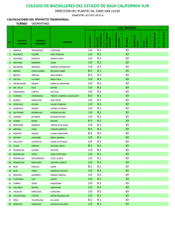 VI C - Plantel 04, Cabo San Lucas&hellip;