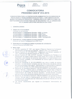 convocatoria cas n 12