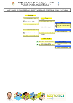resultados 1 al 4 cadete