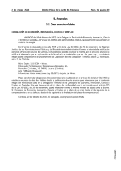 5. Anuncios - Junta de Andaluc&iacute;a
