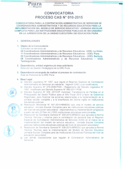 convocatoria cas n 10